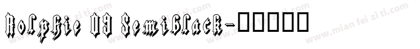Rolphie 09 Semiblack字体转换